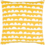 Surya Lachen Pillow Shell With Down Insert 20"H X 20"W - Saffron