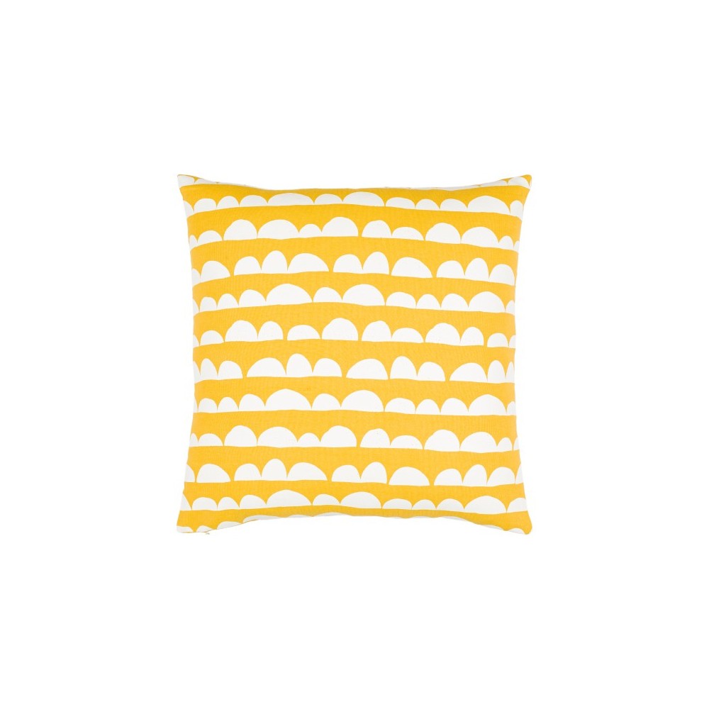 Surya Lachen Pillow Shell With Down Insert 20"H X 20"W - Saffron