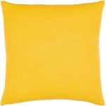 Surya Lachen Pillow Shell With Down Insert 20"H X 20"W - Saffron