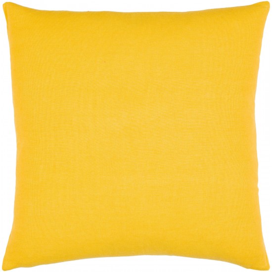 Surya Lachen Pillow Shell With Down Insert 20"H X 20"W - Saffron