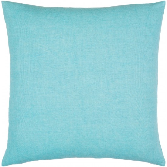 Surya Lachen Pillow Shell With Down Insert 18"H X 18"W (Teal)