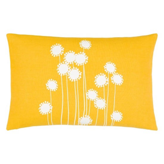 Surya Lachen Pillow Shell With Down Insert 13"H X 20"W (Saffron)