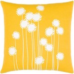 Surya Lachen Pillow Shell With Down Insert 18"H X 18"W (Saffron)