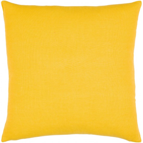 Surya Lachen Pillow Shell With Down Insert 18"H X 18"W (Saffron)