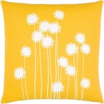 Surya Lachen Pillow Shell With Polyester Insert 20"H X 20"W (Saffron)