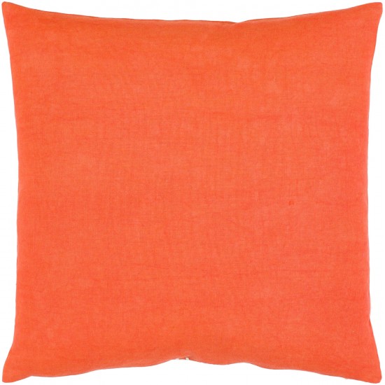 Surya Lachen Pillow Shell With Down Insert 13"H X 20"W (Burnt Orange)