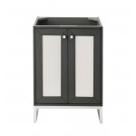 Chianti 24" Single Vanity Cabinet, Mineral Grey, Brushed Nickel