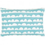 Surya Lachen Pillow Shell With Down Insert 13"H X 20"W - Teal, Cream