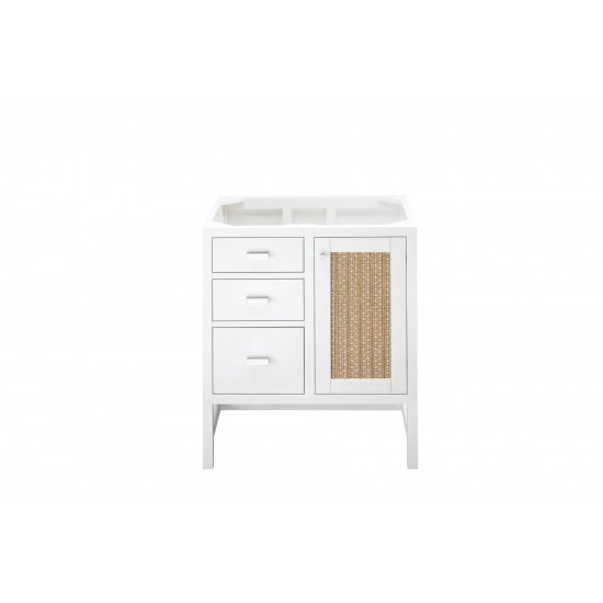 Addison 30" Single Vanity Cabinet, Glossy White