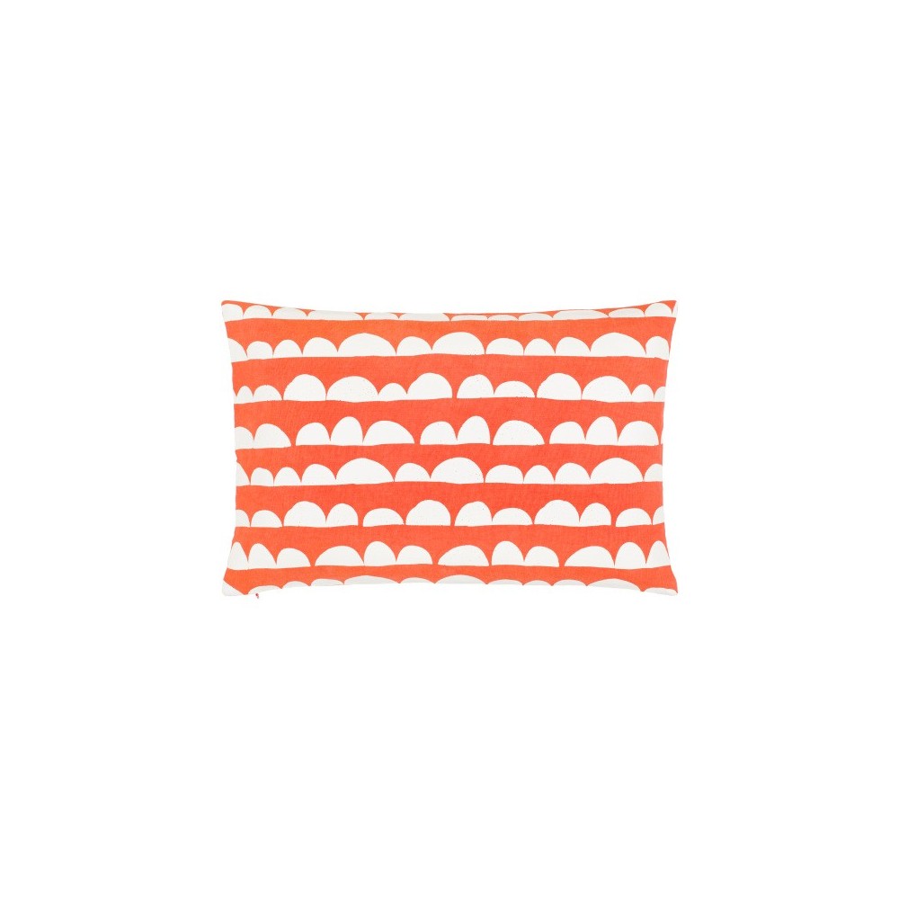 Surya Lachen Pillow Shell With Polyester Insert In Burnt Orange 13"H X 20"W Surya Lachen Pillow Shell With Polyester Insert In Burnt Orange 13"H X 20"W