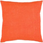 Surya Lachen Pillow Shell With Polyester Insert In Burnt Orange 13"H X 20"W