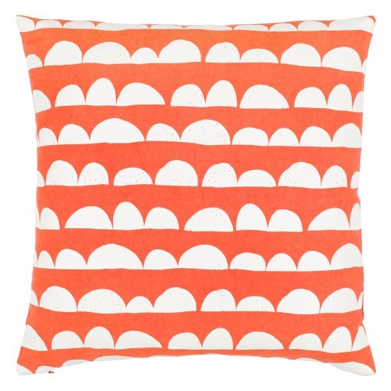 Surya Lachen Pillow Shell With Down Insert In Burnt Orange 18"H X 18"W