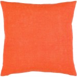 Surya Lachen Pillow Shell With Polyester Insert In Burnt Orange 18"H X 18"W