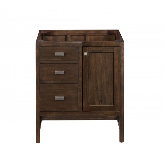 Addison 30" Single Vanity Cabinet, Mid Century Acacia