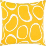 Surya Lachen Pillow Shell With Polyester Insert In Saffron 18"H X 18"W