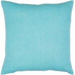 Surya Lachen Pillow Shell With Polyester Insert In Teal 13"H X 20"W