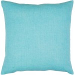 Surya Lachen Pillow Shell With Down Insert In Teal 18"H X 18"W