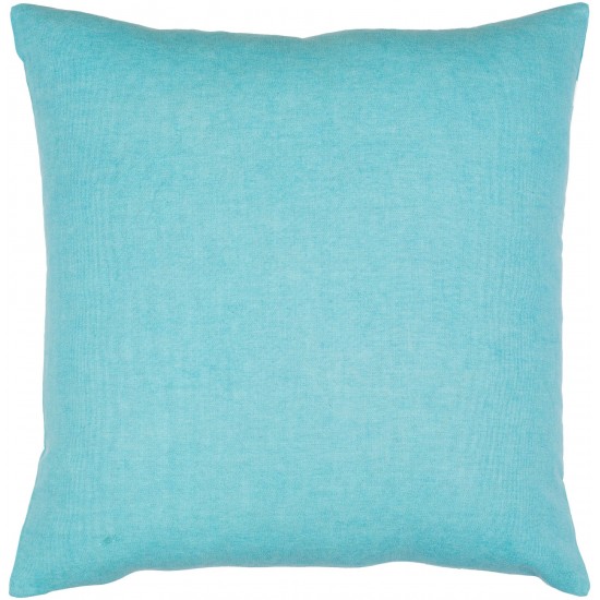 Surya Lachen Pillow Shell With Down Insert In Teal 20"H X 20"W