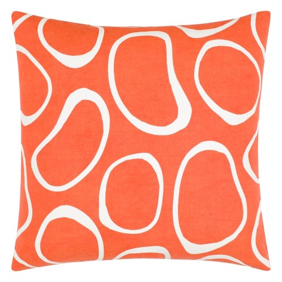 Surya Lachen Pillow Shell With Down Insert 18"H X 18"W In Burnt Orange