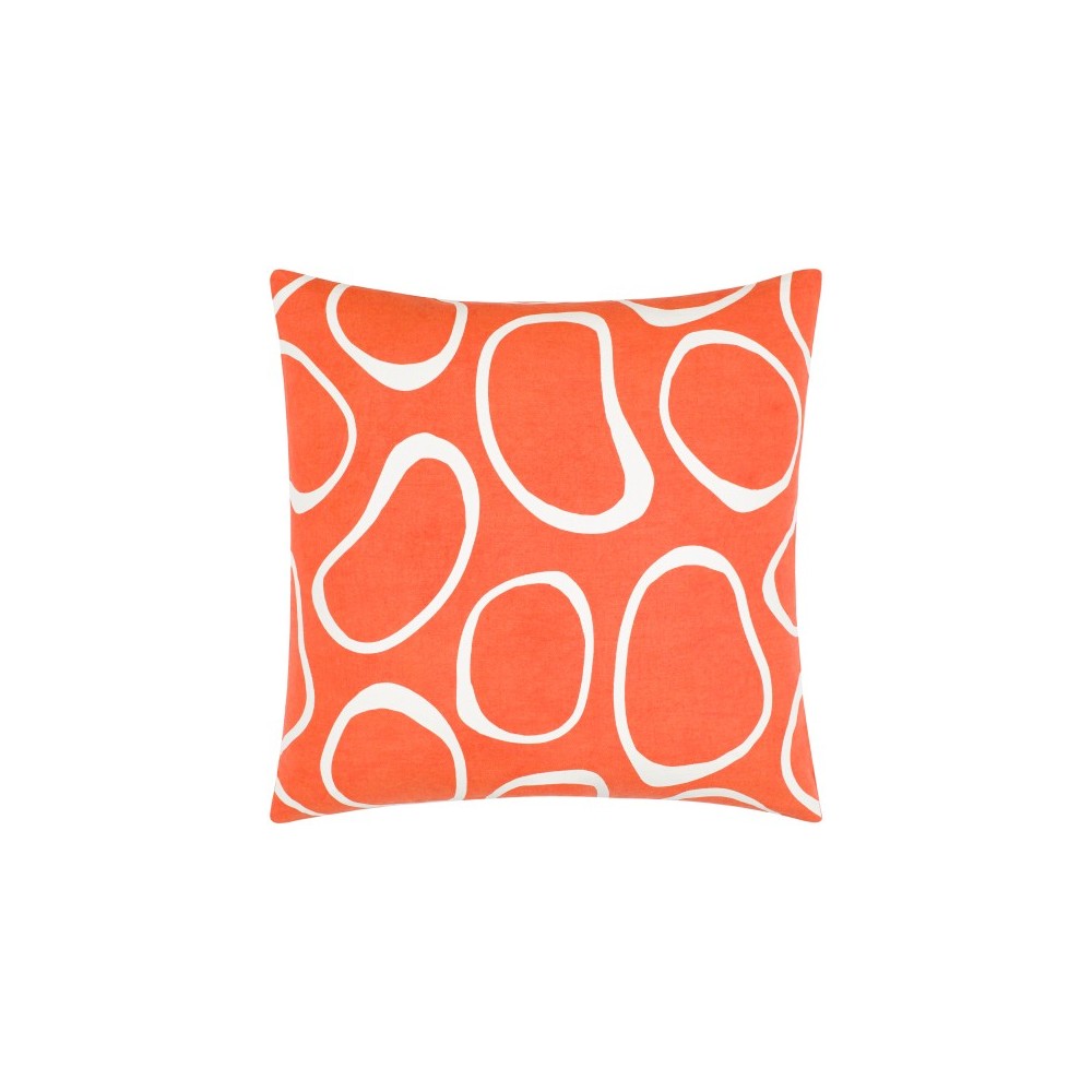 Surya Lachen Pillow Shell With Down Insert 18"H X 18"W In Burnt Orange