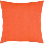 Surya Lachen Pillow Shell With Down Insert 18"H X 18"W In Burnt Orange