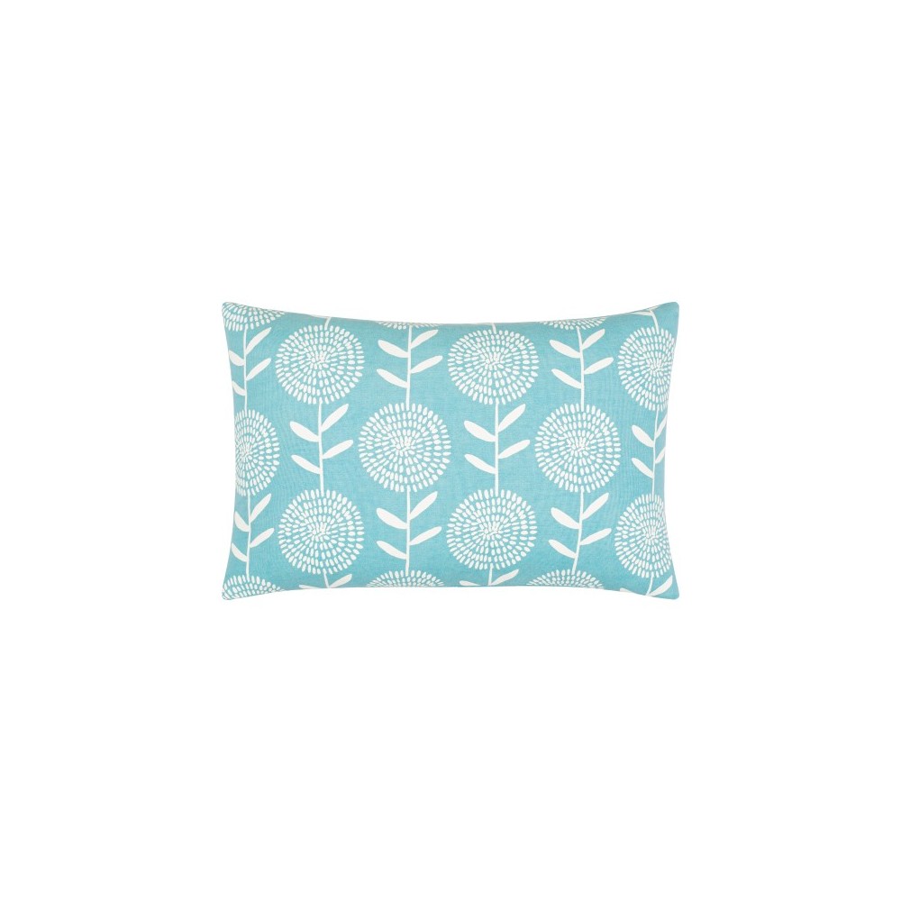 Surya Lachen Teal Pillow Shell With Polyester Insert 13"H X 20"W