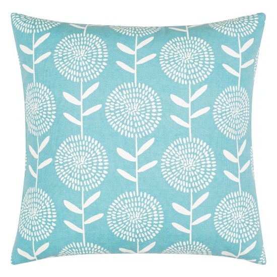 Surya Lachen Pillow Shell With Down Insert 18"H X 18"W In Teal