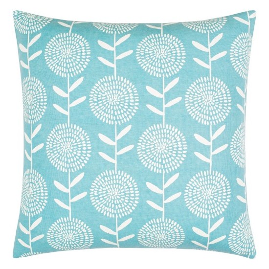 Surya Lachen Teal Pillow Shell With Polyester Insert 20"H X 20"W