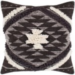 Surya Lachlan Dark Brown Pillow Shell With Polyester Insert 22"H X 22"W