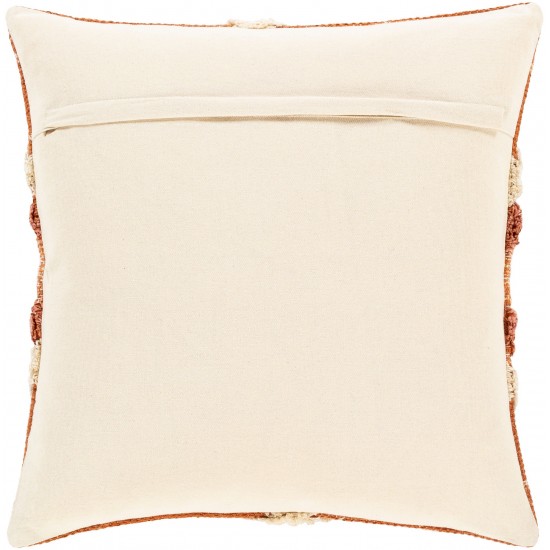 Surya Lachlan Beige Pillow Shell With Down Insert 18"H X 18"W