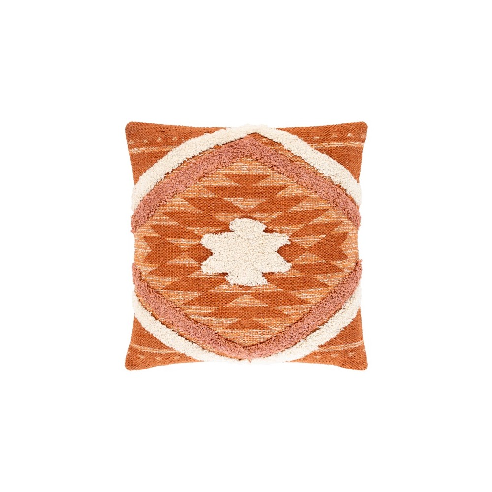 Surya Lachlan Beige Pillow Shell With Down Insert 20"H X 20"W Surya Lachlan Beige Pillow Shell With Down Insert 20"H X 20"W