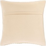 Surya Leif Ivory Pillow Shell With Polyester Insert 20"H X 20"W