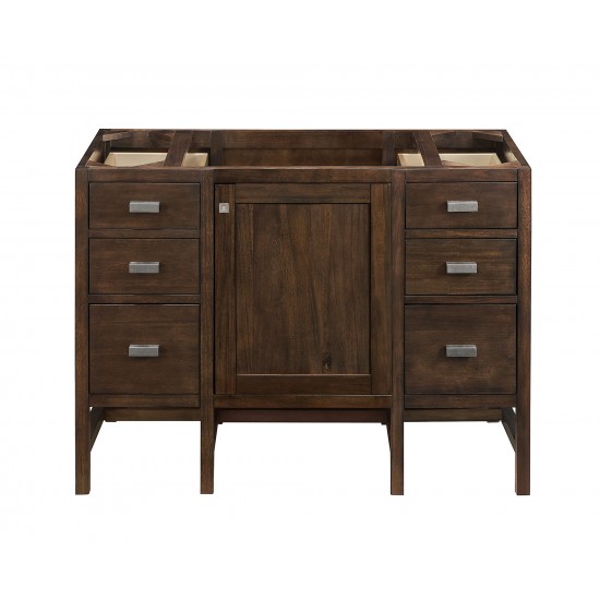 Addison 48" Single Vanity Mid Century Acacia w/ 3 CM Jasmine Pearl Quartz Top