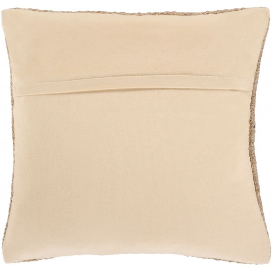 Surya Leif Pillow Shell With Polyester Insert 20"H X 20"W - Ivory