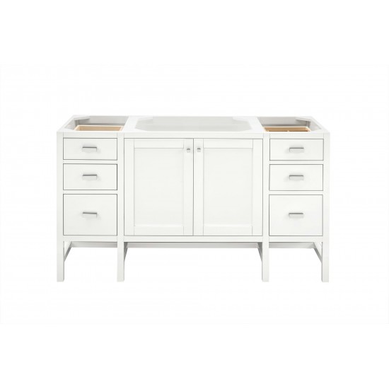 Addison 60" Single Vanity Cabinet , Glossy White