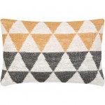 Surya Lewis Charcoal Pillow Shell With Down Insert 14"H X 22"W