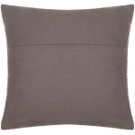 Surya Lewis Black Pillow Shell With Polyester Insert 18"H X 18"W