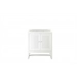 Athens 30" Single Vanity Cabinet, Glossy White