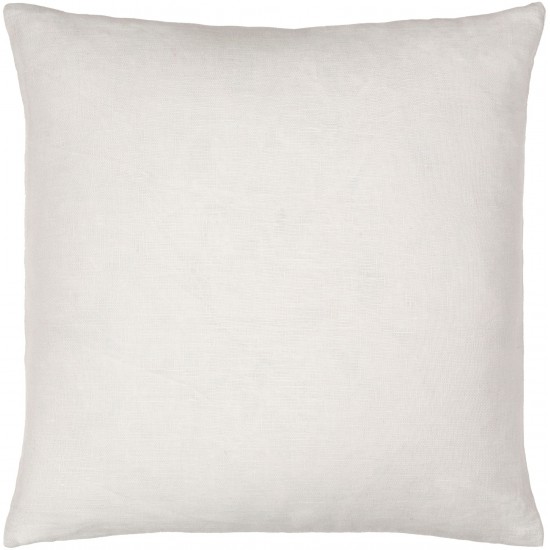 Surya Linen Solid Lsl-001 Pillow Shell With Down Insert 22"H X 22"W