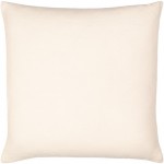 Surya Linen Solid Lsl-002 Pillow Shell With Polyester Insert 18"H X 18"W