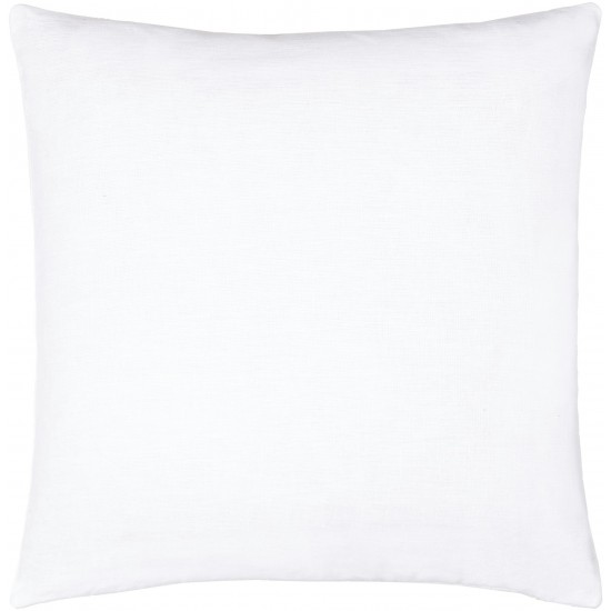 Surya Linen Solid Lsl-003 Pillow Shell With Down Insert 18"H X 18"W