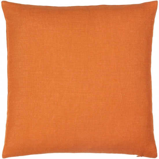 Surya Linen Solid Lsl-006 Pillow Shell With Polyester Insert 13"H X 20"W