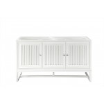 Athens 60" Double Vanity Cabinet, Glossy White