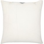Surya Lnb-003 Cream Pillow Shell With Polyester Insert 13"H X 20"W