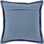 Surya Lola Navy Pillow Shell With Polyester Insert 18"H X 18"W