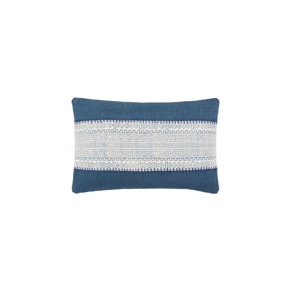 Surya Lola Cream Pillow Shell With Polyester Insert 14"H X 22"W Surya Lola Cream Pillow Shell With Polyester Insert 14"H X 22"W