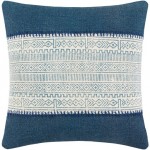 Surya Lola Cream Pillow Shell With Down Insert 18"H X 18"W