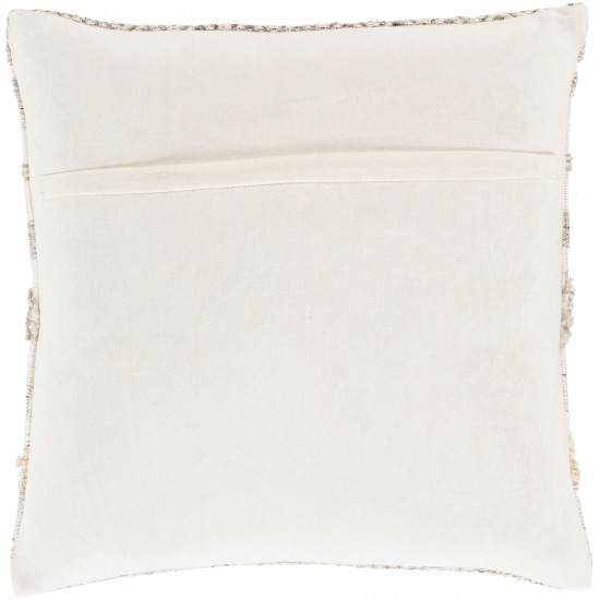Surya Lorens Ivory Pillow Shell With Down Insert 20"H X 20"W