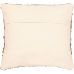 Surya Luanda Aqua Pillow Shell With Down Insert 20"H X 20"W