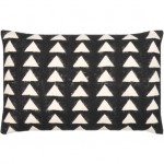 Surya Malian Pillow Shell With Down Insert 14"H X 22"W In Black